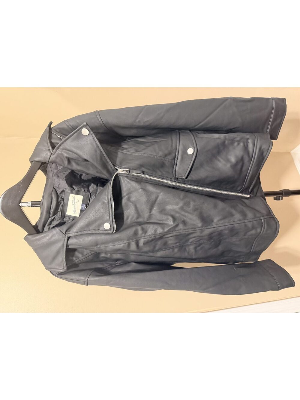 Universal Thread Black Faux Leather Jacket Size XL